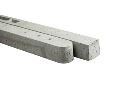 excelleren mooi Effectief Betonpalen voor Schuttingen: Beton hoekpaal Grijs tbv Toogscherm  270x10x10cm Stampbeton